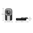 3 In 1 Magnetic Wireless Charger With Led Light - Black