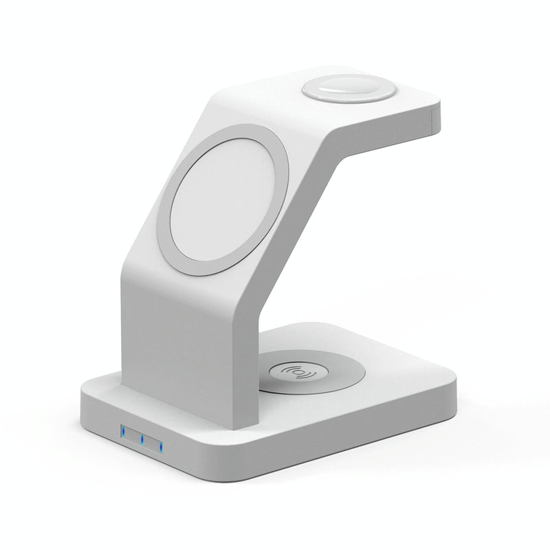 3 In 1 Magnetic Wireless Charger For Iphone Iwatch Airpods - White