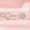 925 Sterling Silver Platinum Plated Starlight Bow Beads