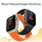 Ip68 Waterproof Bluetooth Smart Watch Health Monitor - Black
