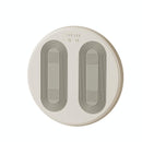 Adjustable 5V Usb Foot Massager Warmer 3 Temp & Vibration Levels - Beige Gray