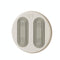 Adjustable 5V Usb Foot Massager Warmer 3 Temp & Vibration Levels - Beige Gray