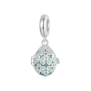 925 Sterling Silver Easter Egg Diy Pendant