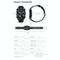1.83 Inch Bt5.2 Smart Sport Watch Support Sleep / Heart Rate / Blood Oxygen / Temperature / Heart Sugar / Blood Pressure Health Monitor - Black