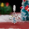 925 Sterling Silver Gingerbread Man Pendant Scc2914