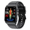 1.91 Inch Waterproof Ecg Smart Watch With Silicone Band Ip68 - Black