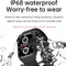 1.91 Inch Waterproof Ecg Smart Watch With Silicone Band Ip68 - Black