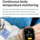 1.91 Inch Waterproof Ecg Smart Watch With Silicone Band Ip68 - Black