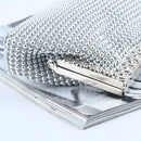 Rhinestone Evening Clutch For Ladies - Beaded Banquet Bag - Black