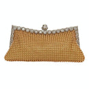 Rhinestone Evening Clutch For Ladies - Beaded Banquet Bag - Black