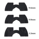 3-piece Shockproof Rubber Dampers for Xiaomi M365 Scooter - Black