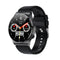 1.32 Inch Heart Rate Sleep Monitoring Smart Watch - Black Silicone
