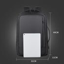 Waterproof Expandable Laptop Backpack With Usb Port - Black