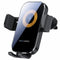 Touch-sensing Car Vent Wireless Charger Holder - X12 - Black