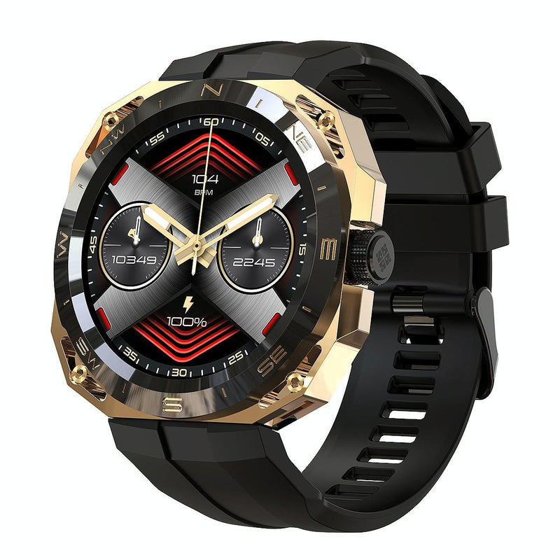 Smart Watch With Heart And Blood Monitoring Colour Screen - Black
