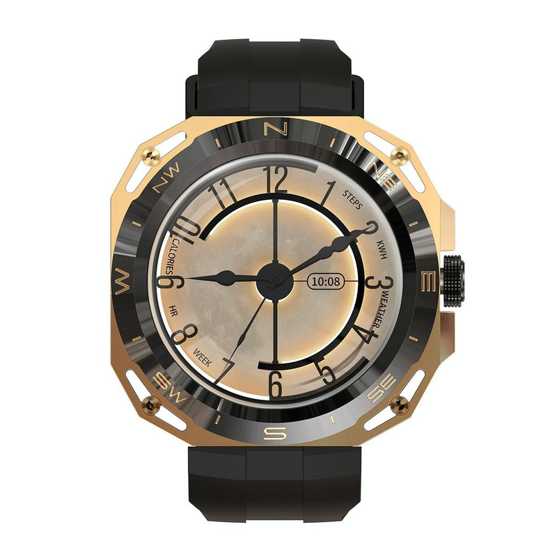 Smart Watch With Heart And Blood Monitoring Colour Screen - Black