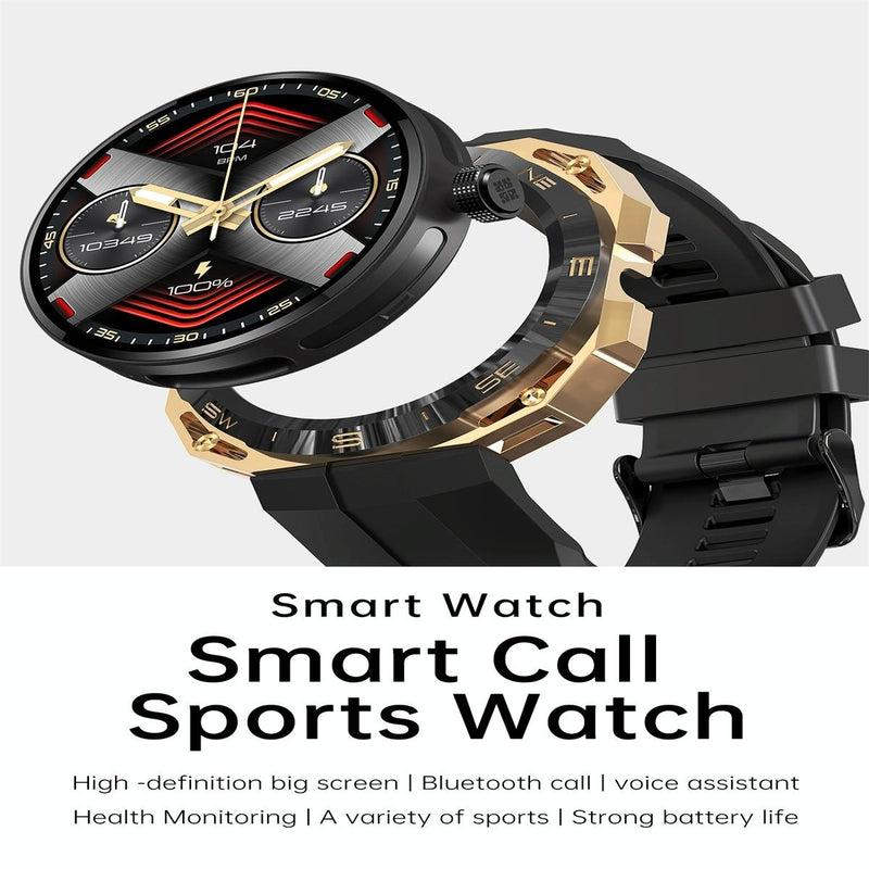 Smart Watch With Heart And Blood Monitoring Colour Screen - Black