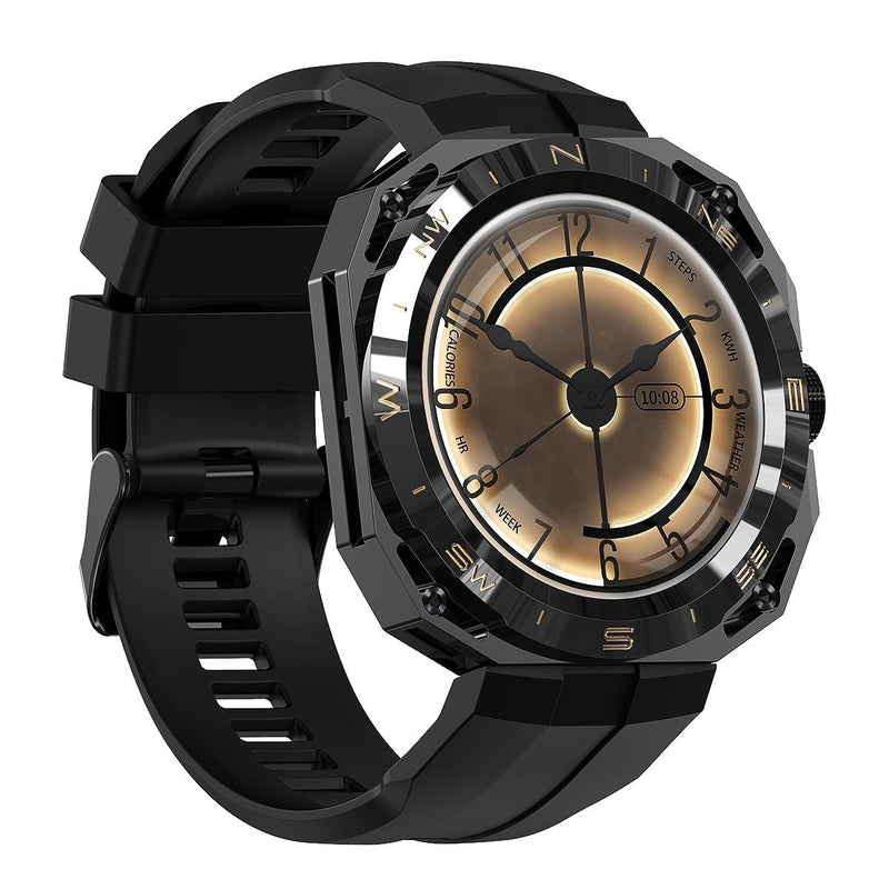 Smart Watch With Heart And Blood Monitoring Colour Screen - Black