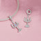 925 Sterling Silver Retro Pattern Candlestick Pendant In