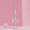 925 Sterling Silver Retro Pattern Candlestick Pendant In