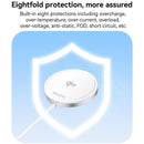 15W Magnetic Fast Wireless Charger White