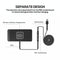 15w Car Wireless Charger with Anti-skid Mats and 1m Usb Cable - Black