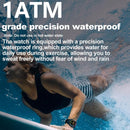 2.01 Inch Screen Silicone Strap 10M Waterproof Smart Watch Support Flashlight / Bluetooth Call / Hrv Black