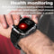 2.01 Inch Screen Silicone Strap 10M Waterproof Smart Watch Support Flashlight / Bluetooth Call / Hrv Black