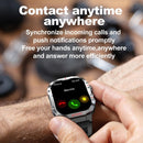 2.01 Inch Screen Silicone Strap 10M Waterproof Smart Watch Support Flashlight / Bluetooth Call / Hrv Black