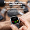 2.01 Inch Screen Silicone Strap 10M Waterproof Smart Watch Support Flashlight / Bluetooth Call / Hrv Black