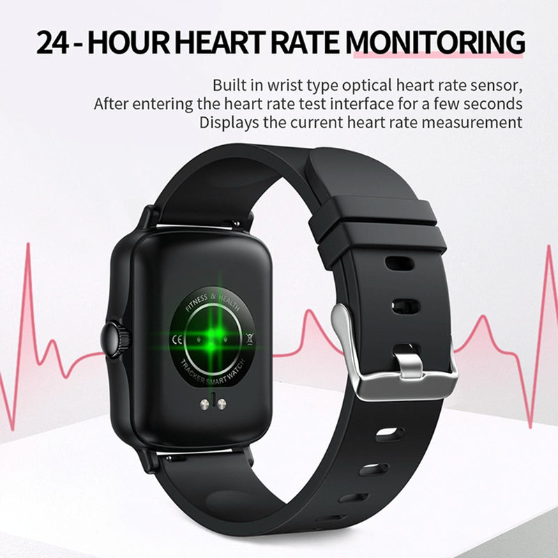 1.44 Inch Ip67 Waterproof Smart Watch With Hd Touch Screen - Pink