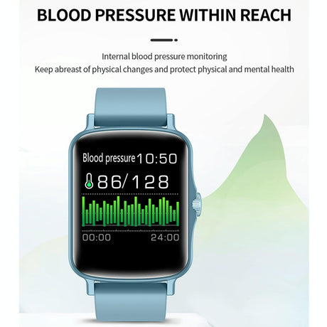 1.44 Inch Ip67 Waterproof Smart Watch With Hd Touch Screen - Pink