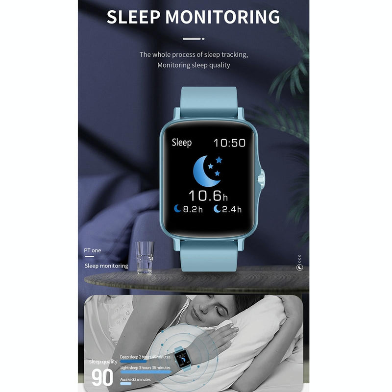 1.44 Inch Ip67 Waterproof Smart Watch With Hd Touch Screen - Pink