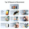 1.5 Inch Silicone Band Earphone Detachable Ip68 Waterproof Smart Watch Support Bluetooth Call - Black