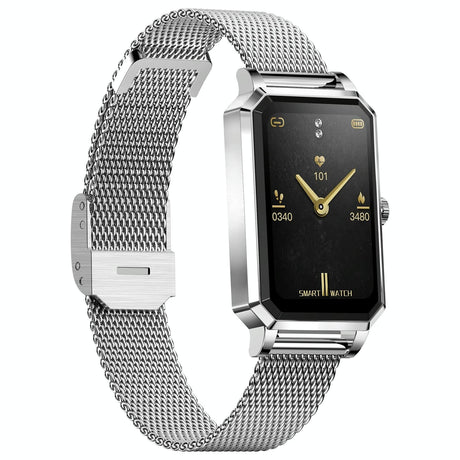 1.13 Inch Women's Smart Watch With Colour Screen & Health Tracking - Gold