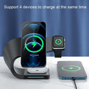 4 In 1 Wireless Charger For Phone Watch Airpods - Black