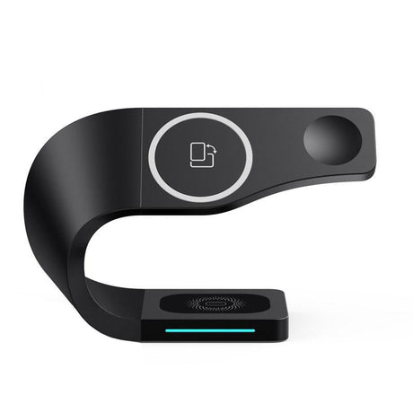 4 In 1 Wireless Charger For Phone Watch Airpods - Black