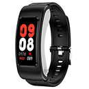 1.08 Inch Waterproof Smart Watch With Bluetooth Call - Black