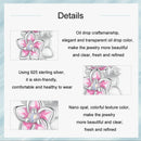 925 Sterling Silver Gradient Cherry Blossom Spacer Beads