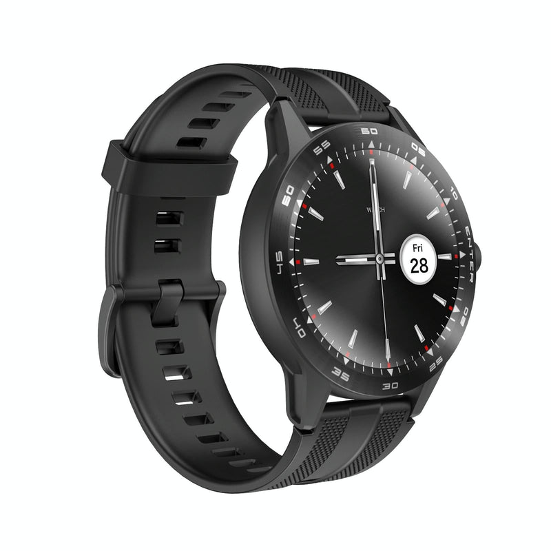 1.3 Inch Tft Smart Watch Sleep Heart Oxygen Monitoring 5Atm Waterproof Black