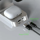 15W 6 In 1 Magnetic Wireless Charger With Clock For Iwatch / Airpods