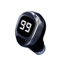 Mini Bluetooth Earphone with Digital Display for Business - Black