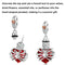 925 Sterling Silver Heart Pendant With Beaded Detail - Blue