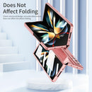 For Samsung Galaxy Z Fold4 5G Folding Case With Integrated Hinge - Rose Gold
