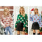 Autumn And Winter Christmas Ladies Sweater Sheath Knit Top - Pink - S