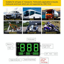 4.5 Inch Hud Car Gps Speed Meter With Overspeed Alarm Mileage Altitude Clock Black