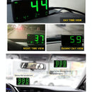 4.5 Inch Hud Car Gps Speed Meter With Overspeed Alarm Mileage Altitude Clock Black