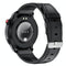 1.39 Inch Ip67 Waterproof Leather Band Smart Watch Supports Bluetooth Call / Blood Oxygen / Body Temperature Monitoring - Black