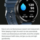 1.39 Inch Ip67 Waterproof Leather Band Smart Watch Supports Bluetooth Call / Blood Oxygen / Body Temperature Monitoring - Black