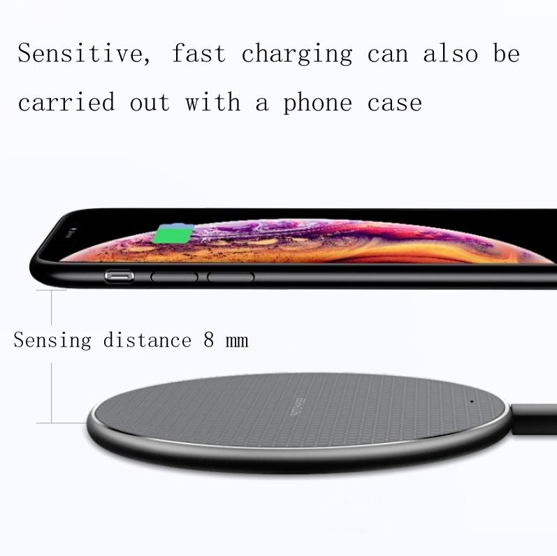 2 Pack Universal 10W Aluminum Wireless Charger With 1M Cable